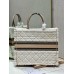 Dior book tote winter oblique  42*36*18cm large cream