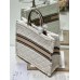 Dior book tote winter oblique  42*36*18cm large cream