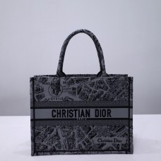 Dior book tote  oblique  36*27*16cm medium grey