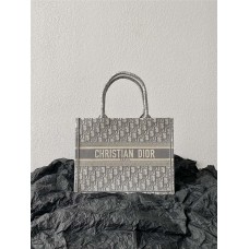 Dior book tote  oblique  36*27*16cm medium grey