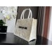 Dior book tote oblique  26.5*21*14cm small white butterfly