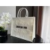 Dior book tote oblique  42*36*18cm large blue butterfly