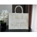 Dior book tote oblique  42*36*18cm large blue butterfly