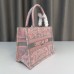 Dior book tote oblique  26.5*21*14cm small  Pink 