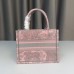Dior book tote oblique  26.5*21*14cm small  Pink 