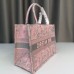 Dior book tote oblique  36*27*16cm medium Pink 