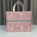 Dior book tote oblique  42*36*18cm large Pink