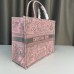 Dior book tote oblique  42*36*18cm large Pink