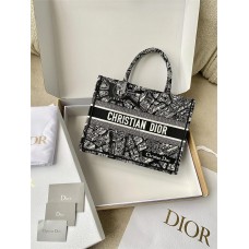 Dior book tote oblique  26.5*21*14cm small 