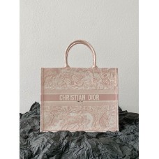 Dior book tote oblique  42*36*18cm large Pink 