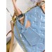 Louis Vuitton Alma BB bag M24062 blue 23.5 x 17.5 x 11.5cm