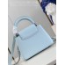 Louis Vuitton M48865 Capucines BB size:21x14x8cm  blue