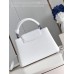 Louis Vuitton M48865 Capucines BB size:21x14x8cm  white