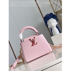 Louis Vuitton M48865 Capucines BB size:21x14x8cm pink