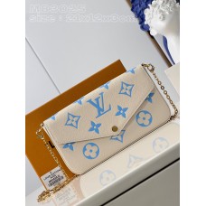 Louis Vuitton M83025 Blue Pochette  Félicie Chain bag 21 x 12 x 3cm leather