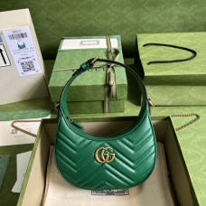 Gucci green bag 21x11x5cm 699514  moon bag