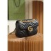 Gucci GG Marmont 22*13*6cm black gold