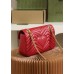 Gucci GG Marmont 26*15*7cm red gold