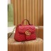 Gucci GG Marmont Mini 21*15.5*8cm red gold