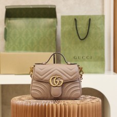 Gucci GG Marmont Mini 21*15.5*8cm pink gold
