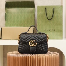 Gucci GG Marmont Mini 21*15.5*8cm black gold