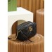 Gucci GG Marmont 24*13*7cm black gold camera bag