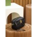 Gucci GG Marmont 18*12*6cm black gold camera bag