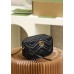 Gucci GG Marmont 18*12*6cm black gold camera bag