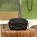 Gucci GG Marmont 18*12*6cm black gold camera bag