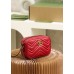 Gucci GG Marmont 18*12*6cm red gold camera bag