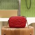 Gucci GG Marmont 18*12*6cm red gold camera bag