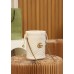 Gucci GG Marmont Mini bucket 19x17cm white gold