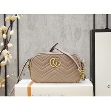 Gucci GG Marmont 24*13*7cm pink gold camera bag