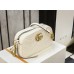 Gucci GG Marmont 24*13*7cm white  gold camera bag