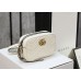 Gucci GG Marmont 18*12*6cm white  gold camera bag