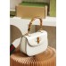 Gucci Bambo 21*15*7cm white leather