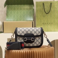 Gucci 1955 Horsebit 20.6*14.4*5.1cm black