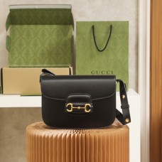 Gucci Horsebit 1955 25*18*8cm black leather