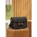 Gucci 1955 Horsebit Denim Black 25*18*8cm