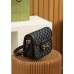 Gucci 1955 Horsebit Denim Black 25*18*8cm