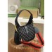 Gucci Jackie 1961 Black Denim 28*19*4.5cm