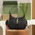 Gucci Jackie 1961 Black Denim 28*19*4.5cm