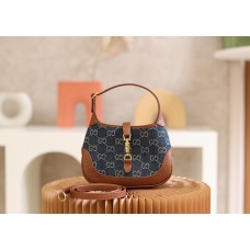 Gucci Jackie 1961 Mini Denim 19*13*3cm