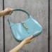 Gucci Jackie 1961 27.5*19*4cm blue leather