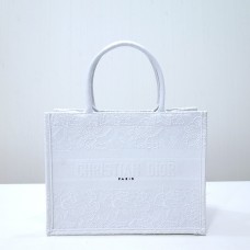 Dior book tote 42*36*18cm white obilique