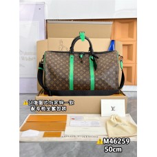 Louis Vuitton KEEPALL BANDOULIÈRE 50   M46259  50 x 29 x 23cm