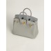 Hermes birkin 25cm crocodile leather grey