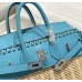 Hermes birkin 25cm  leather blue