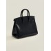 Hermes birkin 25cm  leather black crocodile