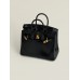 Hermes birkin 25cm  leather black crocodile